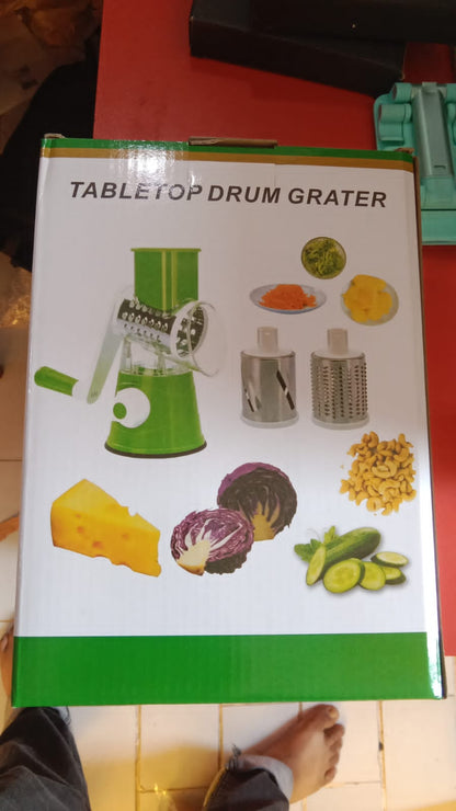 Multifunctional Manual Vegetable TABLE TOP DRUM Cutter Slicer
