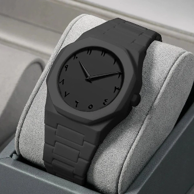Black Arabic Aura Watch for Men & Women
